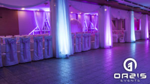 Hotel Baron i sala weselna z naszą dekoracją światłem oazis events